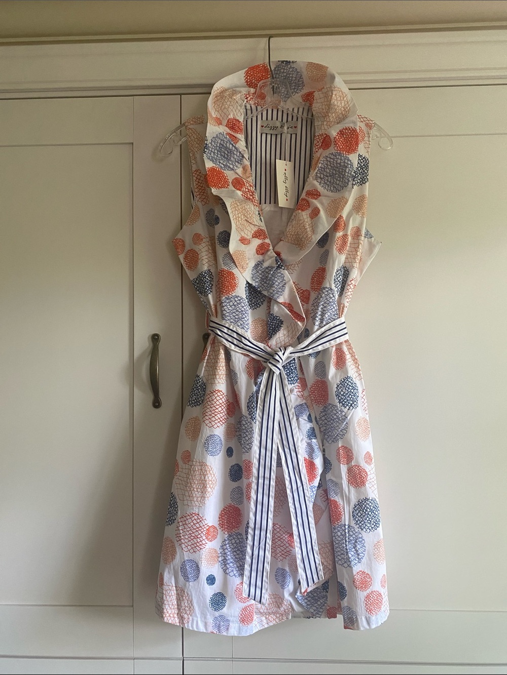 DIZZY LIZZY, Ruffle Front Dress, Sz M, NWT